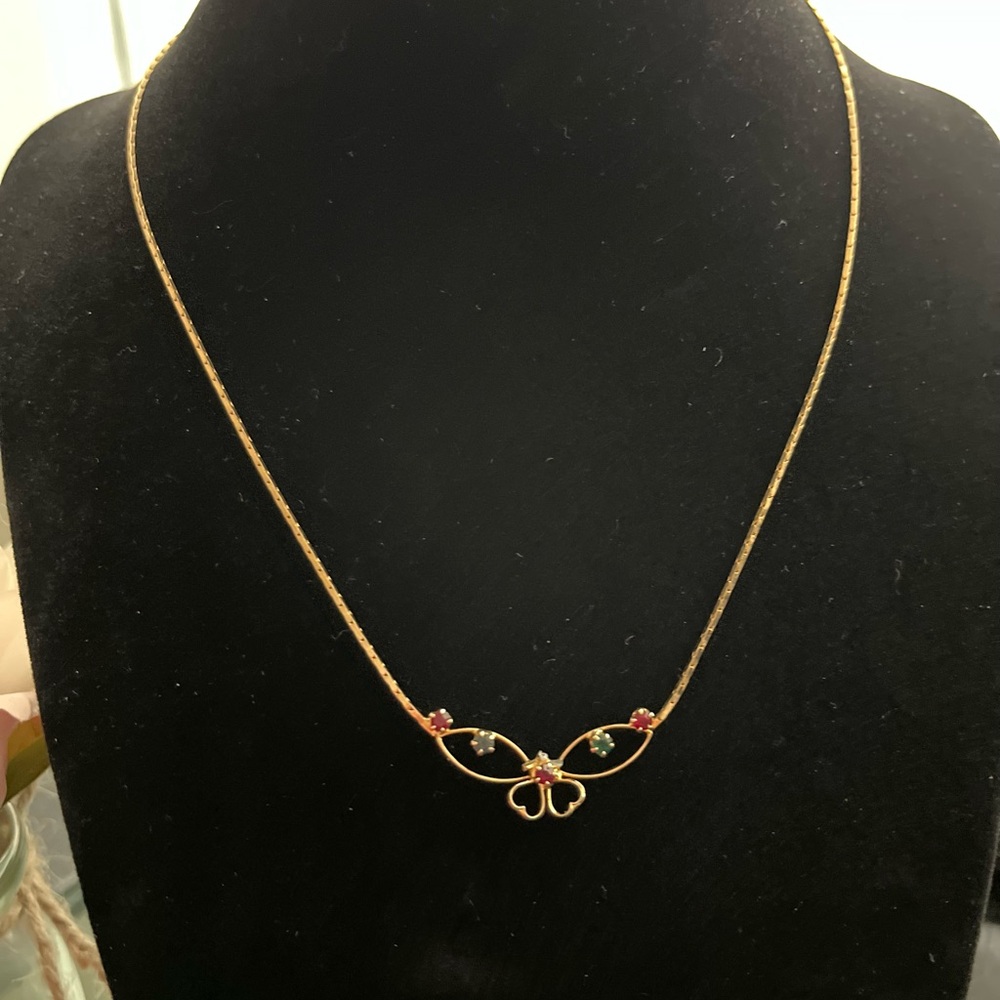 Vintage dainty chain necklace